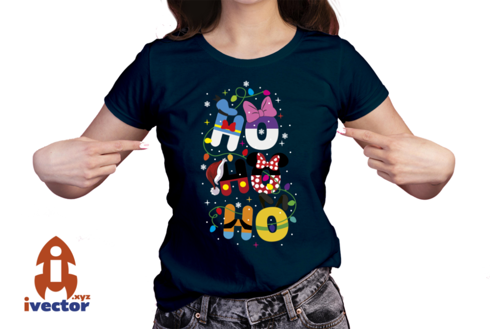 HO-HO-HO-NAVIDAD-VECTOR-EPS-PDF-EDITABLE-DISNEY-PERSONAJES-01-PLAYERA5 HO HO HO NAVIDAD VECTOR EPS PDF DISNEY
