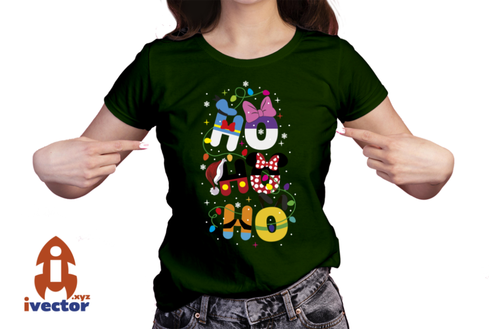 HO-HO-HO-NAVIDAD-VECTOR-EPS-PDF-EDITABLE-DISNEY-PERSONAJES-01-PLAYERA7 HO HO HO NAVIDAD VECTOR EPS PDF DISNEY