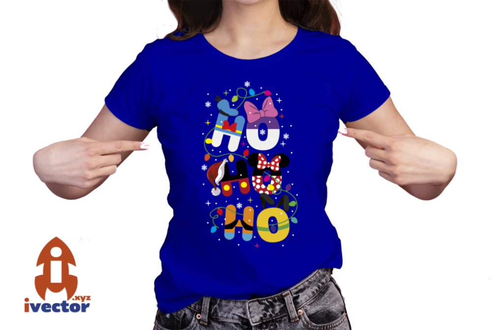 HO-HO-HO-NAVIDAD-VECTOR-EPS-PDF-EDITABLE-DISNEY-PERSONAJES-01-PLAYERA8 HO HO HO NAVIDAD VECTOR EPS PDF DISNEY