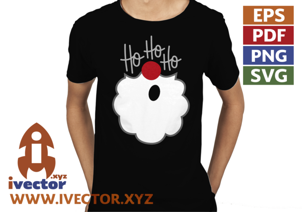 HO-HO-HO-SANTA-CLAUS-VECTOR-EDITABLE-EPS-PDF-SVG-01-playera5 HO HO HO SANTA CLAUS VECTOR EDITABLE EPS PDF SVG