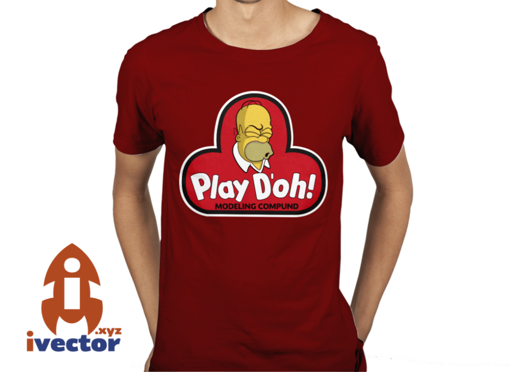 HOMERO-SIMPSON-PLAYDOH-VECTOR-EDITABLE-EPS-PDF-SVG-PLAYERA-2 HOMERO SIMPSON PLAYDOH VECTOR EDITABLE EPS PDF SVG