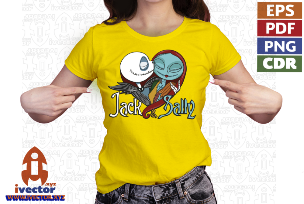 JACK-AND-SALLY-VECTOR-EDITABLE-EPS-PDF-01-p1 JACK AND SALLY VECTOR EDITABLE EPS PDF