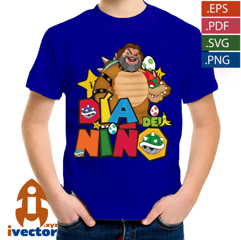 JACK-BLACK-BROWSER-SUPER-MARIO-BROS-VECTOR-EDITABLE-01-p3 JACK BLACK BOWSER SUPER MARIO BROS VECTOR EDITABLE
