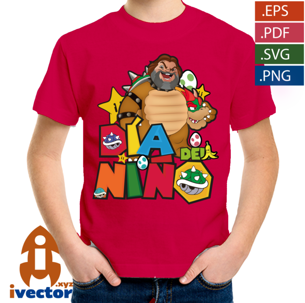 JACK-BLACK-BROWSER-SUPER-MARIO-BROS-VECTOR-EDITABLE-01-p4 JACK BLACK BOWSER SUPER MARIO BROS VECTOR EDITABLE