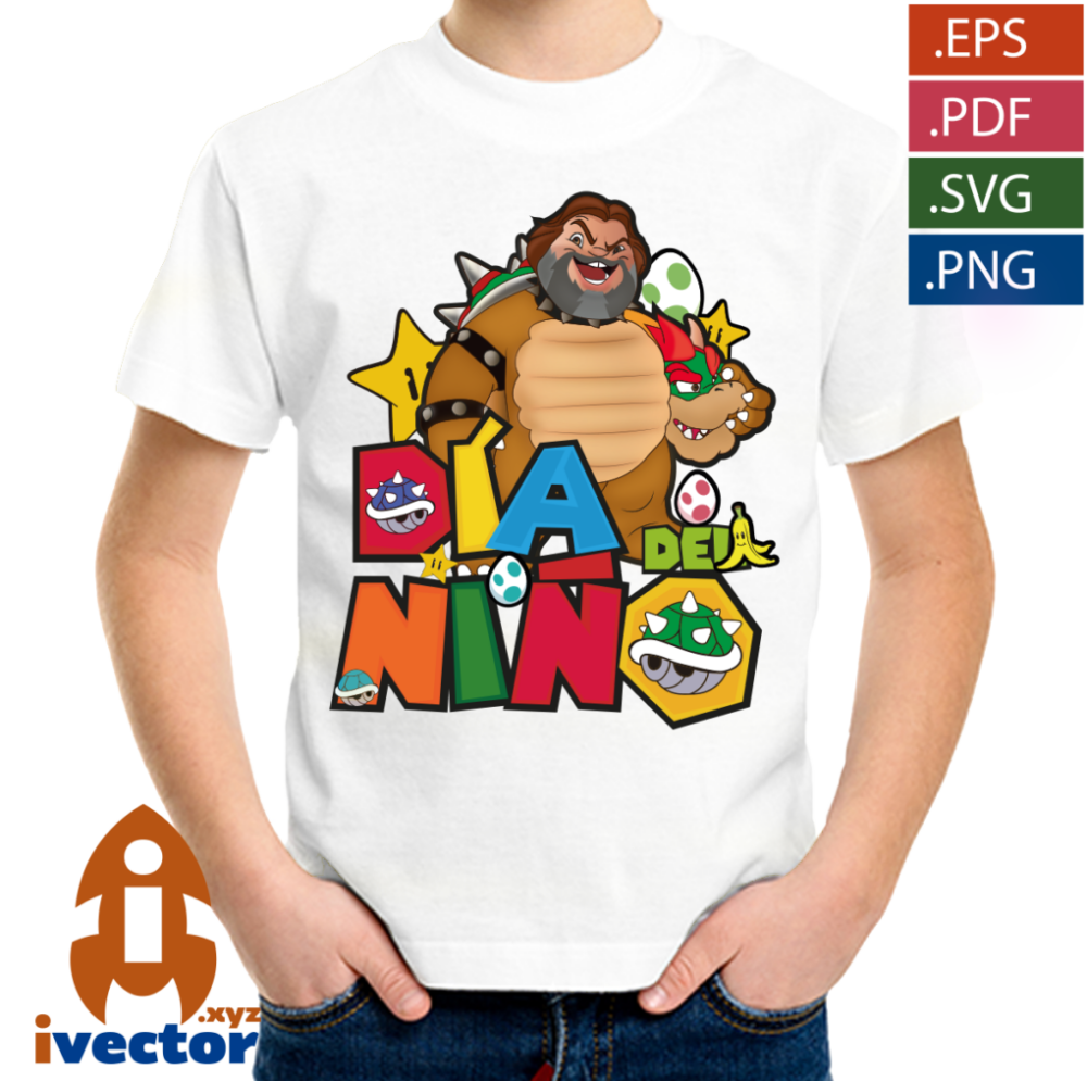 JACK-BLACK-BROWSER-SUPER-MARIO-BROS-VECTOR-EDITABLE-01-p7 JACK BLACK BOWSER SUPER MARIO BROS VECTOR EDITABLE