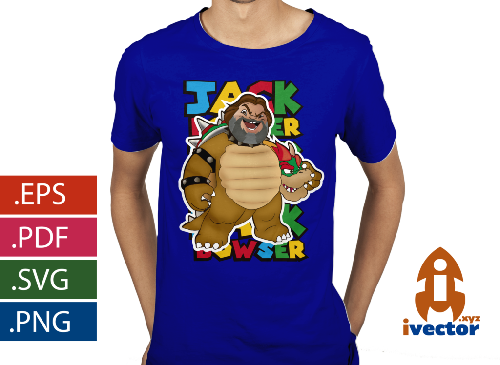 JACK-BLACK-BROWSER-SUPER-MARIO-BROS-VECTOR-EDITABLE-playera2-1-1024x748 JACK BLACK BOWSER SUPER MARIO BROS VECTOR