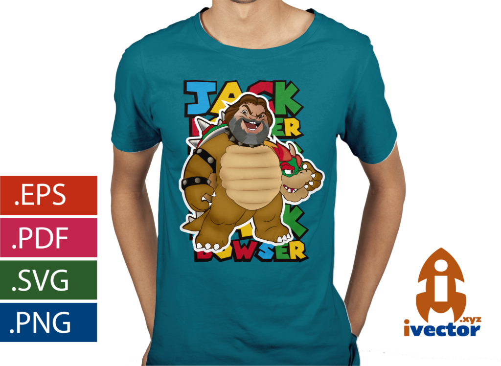 JACK-BLACK-BROWSER-SUPER-MARIO-BROS-VECTOR-EDITABLE-playera4-1024x748 JACK BLACK BOWSER SUPER MARIO BROS VECTOR