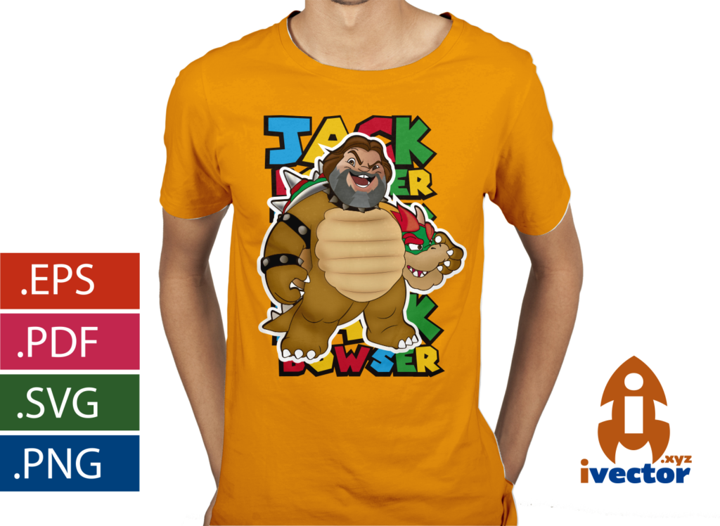 JACK-BLACK-BROWSER-SUPER-MARIO-BROS-VECTOR-EDITABLE-playera8-1024x748 JACK BLACK BOWSER SUPER MARIO BROS VECTOR