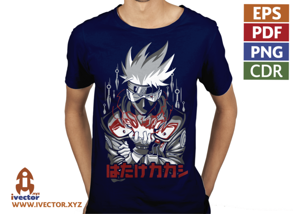 KAKASHI-NARUTO-VECTOR-EDITABLE-EPS-PDF-01-P2 KAKASHI NARUTO VECTOR EDITABLE EPS PDF