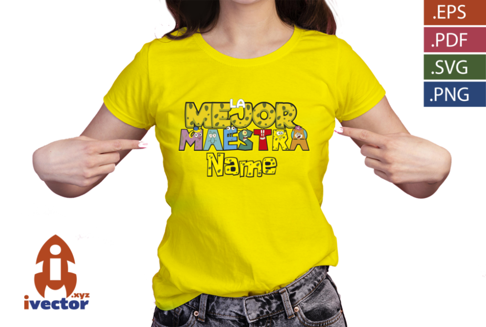 LA-MEJOR-MAESTRA-PERSONAJES-BOB-ESPONJA-EDITABLE-EPS-PDF-PLAYERA6 LA MEJOR MAESTRA PERSONAJES BOB ESPONJA VECTOR