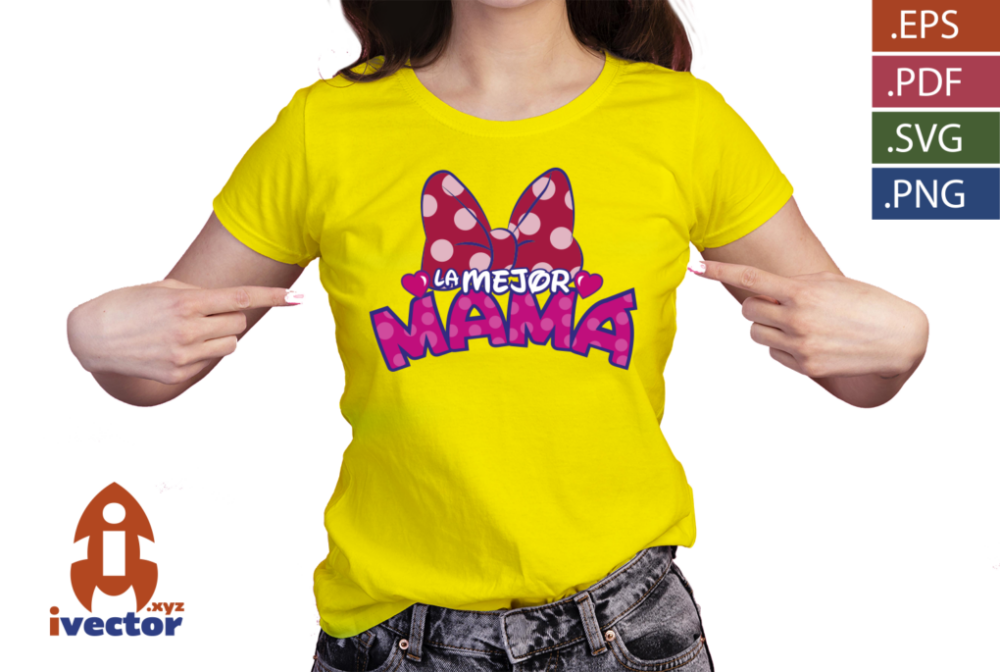 LA-MEJOR-MAMA-MINNIE-MOUSE-DISNEY-VECTOR-EDITABLE-EPS-PDF-PLAYERA1 LA MEJOR MAMÁ MINNIE MOUSE DISNEY VECTOR