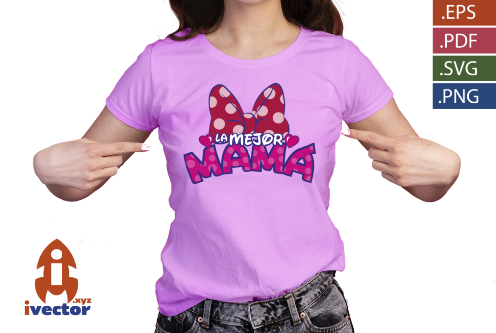 LA-MEJOR-MAMA-MINNIE-MOUSE-DISNEY-VECTOR-EDITABLE-EPS-PDF-PLAYERA4 LA MEJOR MAMÁ MINNIE MOUSE DISNEY VECTOR