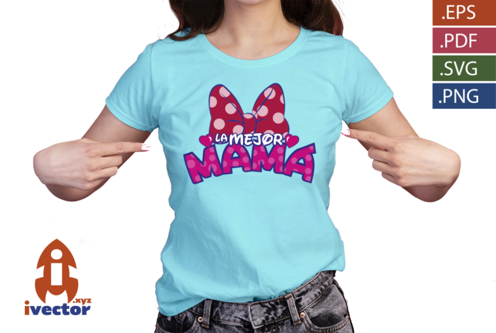 LA-MEJOR-MAMA-MINNIE-MOUSE-DISNEY-VECTOR-EDITABLE-EPS-PDF-PLAYERA6 LA MEJOR MAMÁ MINNIE MOUSE DISNEY VECTOR