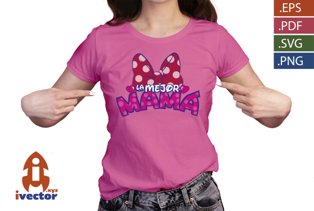 LA-MEJOR-MAMA-MINNIE-MOUSE-DISNEY-VECTOR-EDITABLE-EPS-PDF-PLAYERA7 LA MEJOR MAMÁ MINNIE MOUSE DISNEY VECTOR