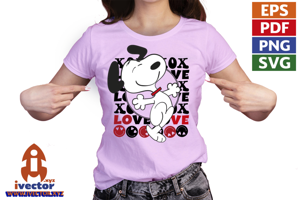 LOVE-HAPPY-SNOOPY-VECTOR-EDITABLE-01-P3 LOVE HAPPY SNOOPY VECTOR EDITABLE