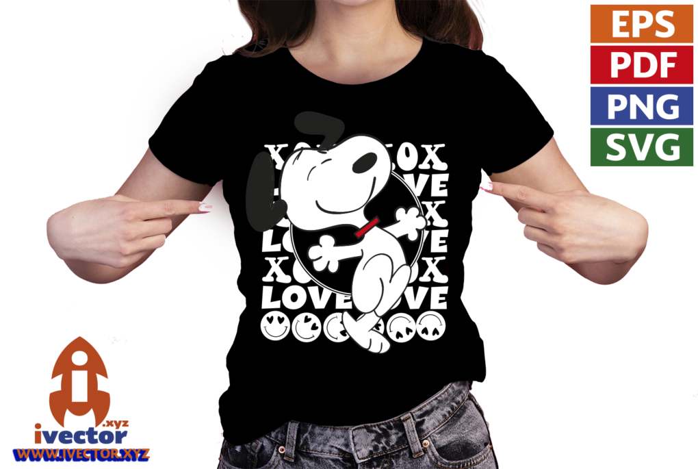 LOVE-HAPPY-SNOOPY-VECTOR-EDITABLE-01-P6 LOVE HAPPY SNOOPY VECTOR EDITABLE