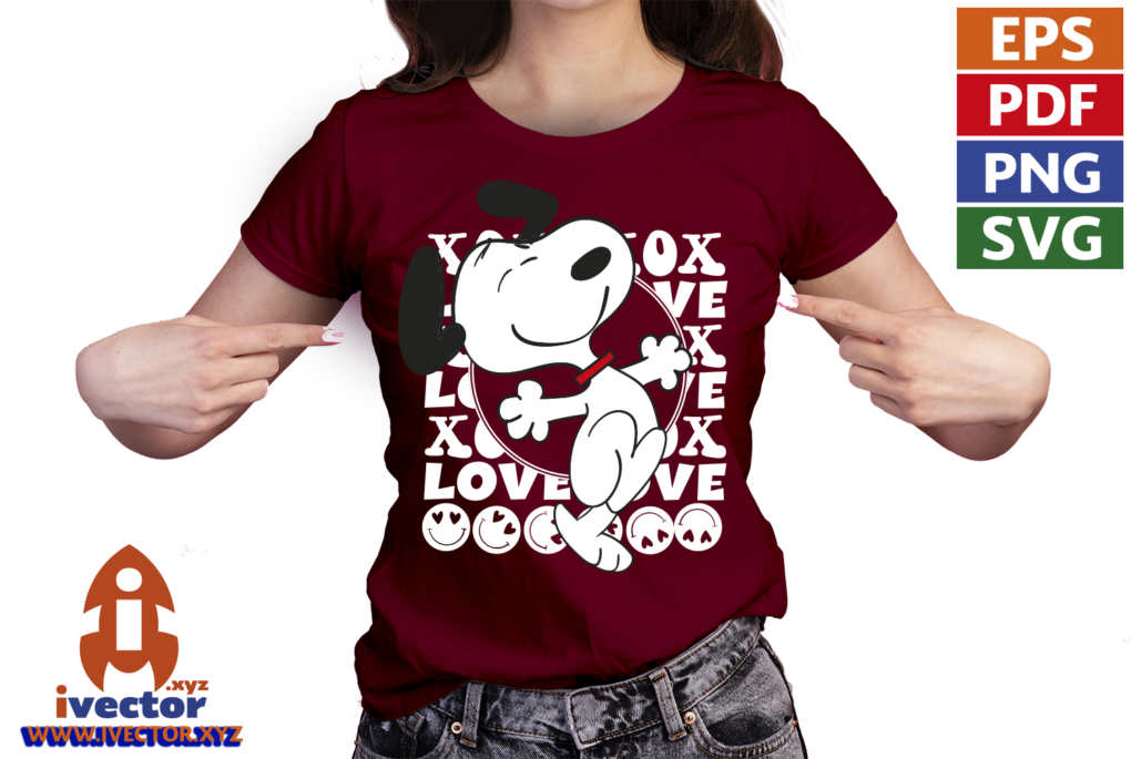 LOVE-HAPPY-SNOOPY-VECTOR-EDITABLE-01-P8 LOVE HAPPY SNOOPY VECTOR EDITABLE