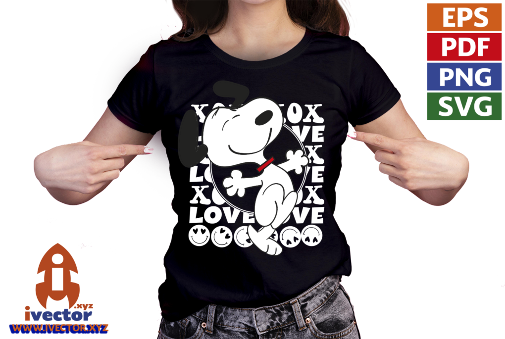 LOVE-HAPPY-SNOOPY-VECTOR-EDITABLE-01-P9 LOVE HAPPY SNOOPY VECTOR EDITABLE