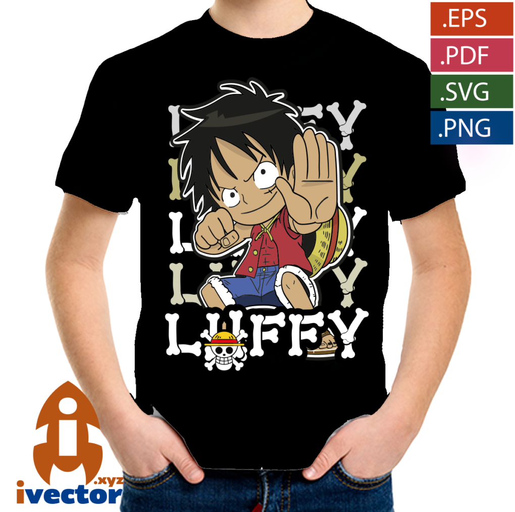 LUFFY-VECTOR-EDITABLE-EPS-PDF-ONE-PIECE-01-P3 LUFFY VECTOR EDITABLE EPS PDF ONE PIECE