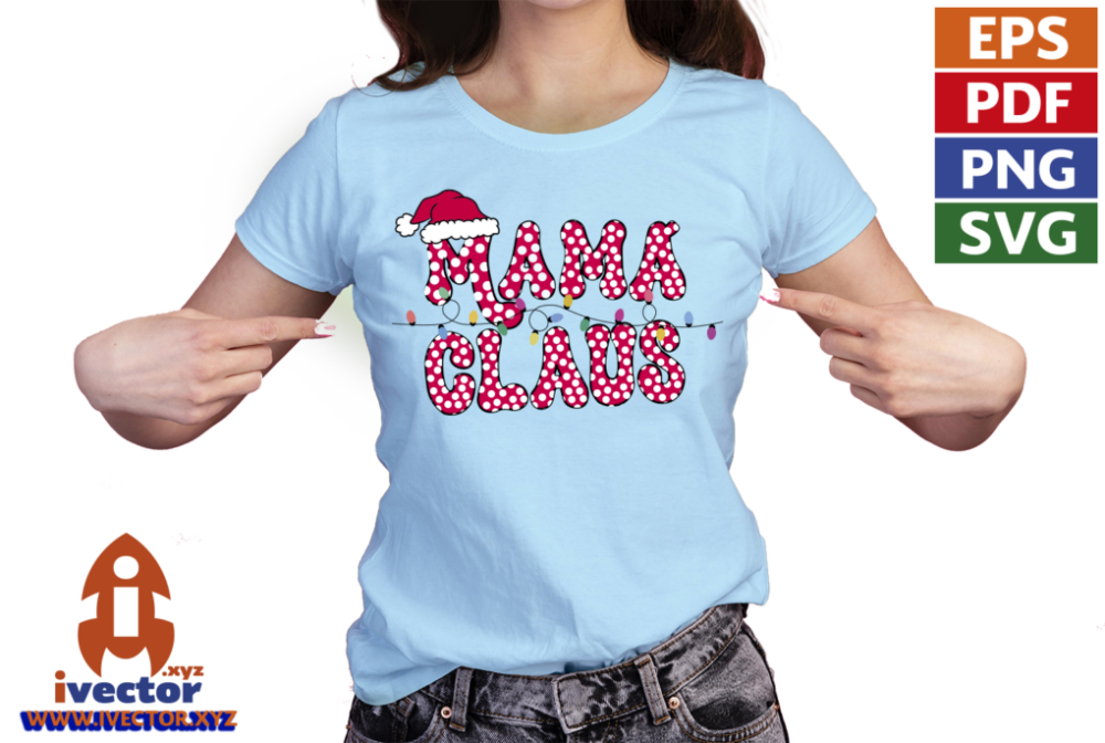 MAMA-CLAUS-VECTOR-EDITABLE-EPS-PDF-01-playera1 MAMA CLAUS VECTOR EDITABLE EPS PDF