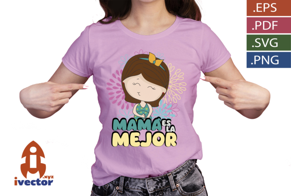 MAMA-ES-LA-MEJOR-VECTOR-FLORES-EMBARAZO_P MAMÁ ES LA MEJOR VECTOR FLORES EMBARAZO