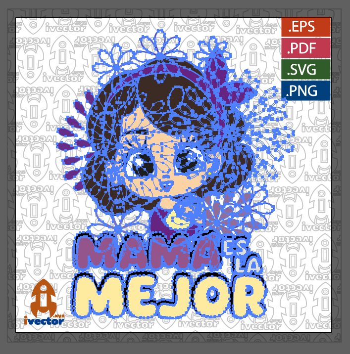 MAMA-ES-LA-MEJOR-VECTOR-FLORES-Y-BEBE_P1 MAMÁ ES LA MEJOR VECTOR FLORES Y BEBÉ