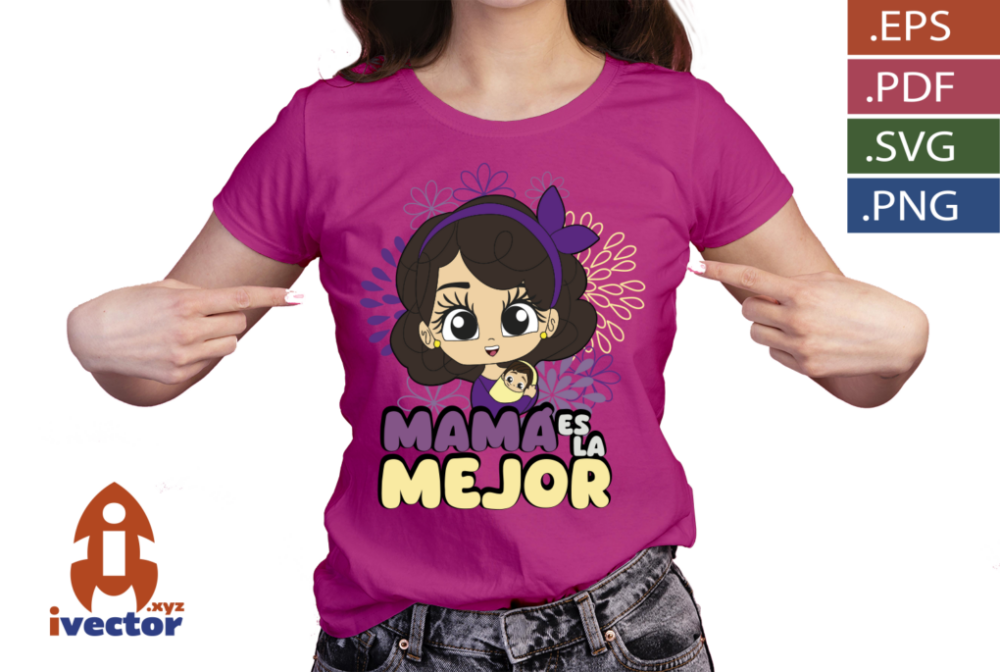 MAMA-ES-LA-MEJOR-VECTOR-FLORES-Y-BEBE_PP1 MAMÁ ES LA MEJOR VECTOR FLORES Y BEBÉ