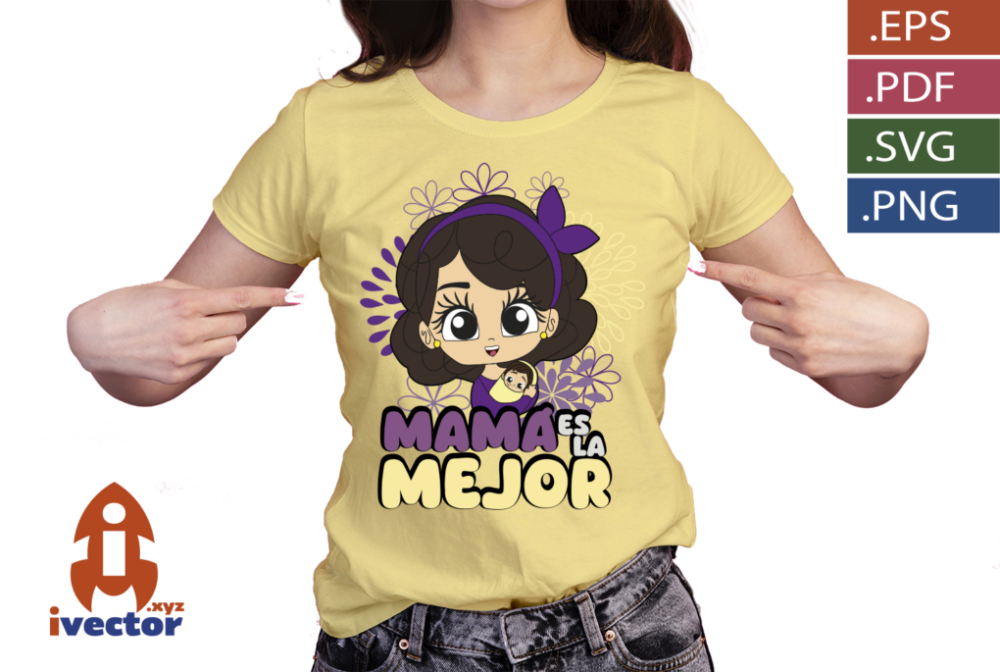 MAMA-ES-LA-MEJOR-VECTOR-FLORES-Y-BEBE_PP5 MAMÁ ES LA MEJOR VECTOR FLORES Y BEBÉ