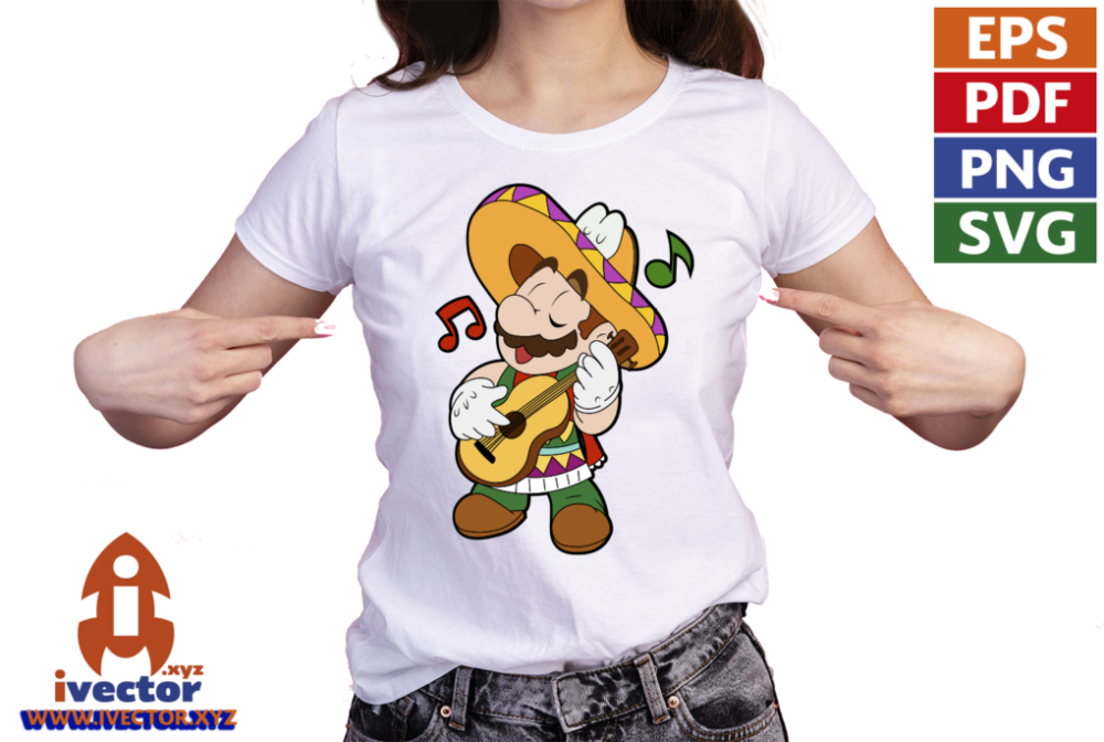 MARIO-BROS-EDITABLE-MEXICANO-EPS-PDF-SVG-VECTOR-01-PLAYERA1 MARIO BROS EDITABLE MEXICANO EPS PDF SVG VECTOR
