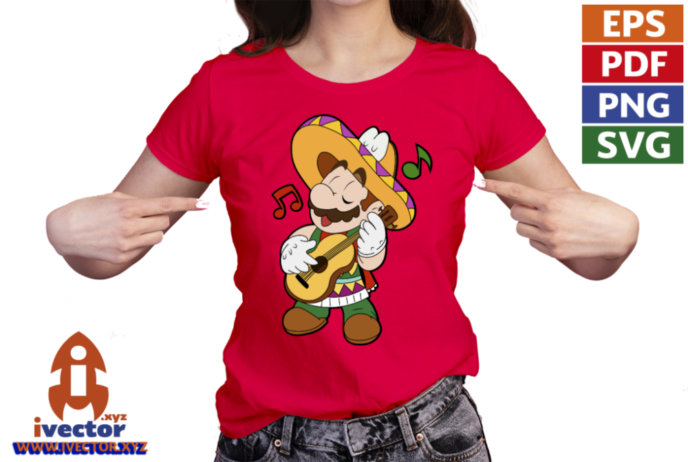 MARIO-BROS-EDITABLE-MEXICANO-EPS-PDF-SVG-VECTOR-01-PLAYERA3 MARIO BROS EDITABLE MEXICANO EPS PDF SVG VECTOR