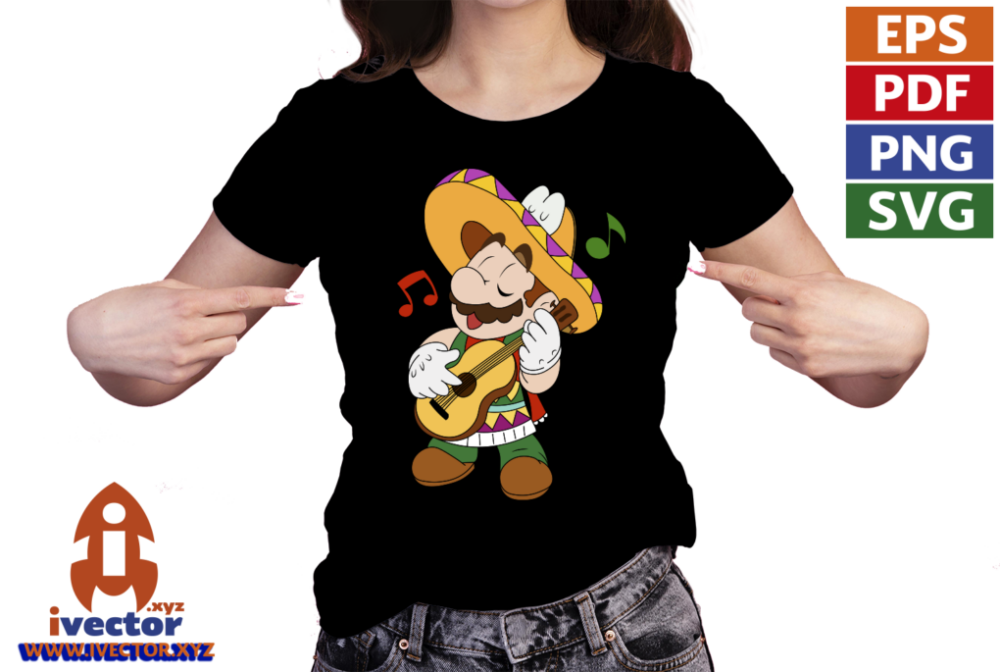 MARIO-BROS-EDITABLE-MEXICANO-EPS-PDF-SVG-VECTOR-01-PLAYERA5 MARIO BROS EDITABLE MEXICANO EPS PDF SVG VECTOR
