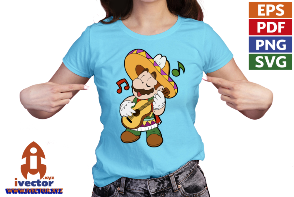 MARIO-BROS-EDITABLE-MEXICANO-EPS-PDF-SVG-VECTOR-01-PLAYERA6 MARIO BROS EDITABLE MEXICANO EPS PDF SVG VECTOR