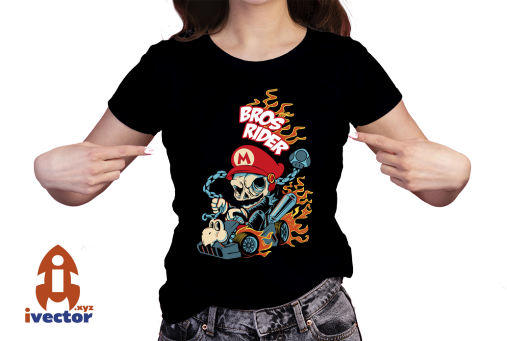 MARIO-BROS-ROAD-CALAVERA-EDITABLE-EPS-HALLOWEEN-01-playera1 MARIO BROS ROAD CALAVERA EDITABLE EPS HALLOWEEN