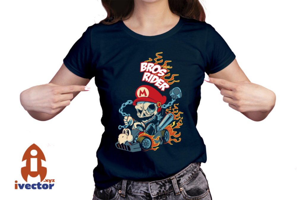 MARIO-BROS-ROAD-CALAVERA-EDITABLE-EPS-HALLOWEEN-01-playera2 MARIO BROS ROAD CALAVERA EDITABLE EPS HALLOWEEN