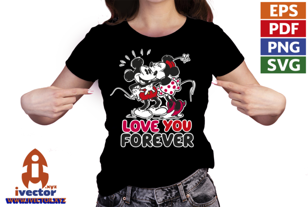 MICKEY-MOUSE-AND-MINNIE-LOVE-VECTOR-01-P2 MICKEY MOUSE AND MINNIE LOVE VECTOR