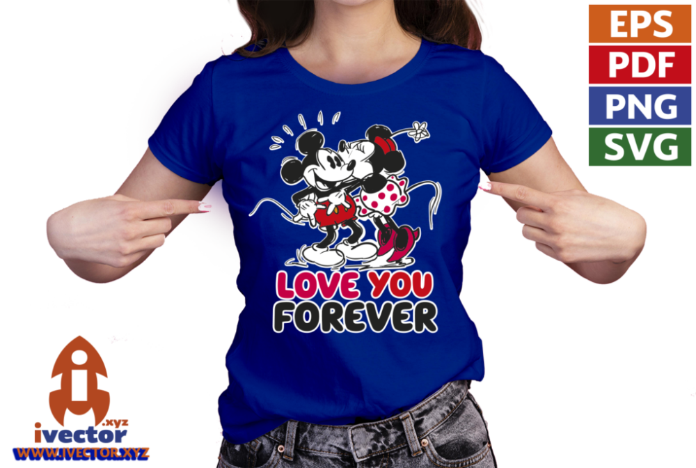 MICKEY-MOUSE-AND-MINNIE-LOVE-VECTOR-01-P4 MICKEY MOUSE AND MINNIE LOVE VECTOR