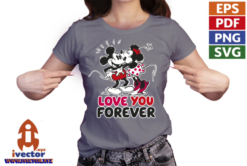 MICKEY-MOUSE-AND-MINNIE-LOVE-VECTOR-01-P5 MICKEY MOUSE AND MINNIE LOVE VECTOR