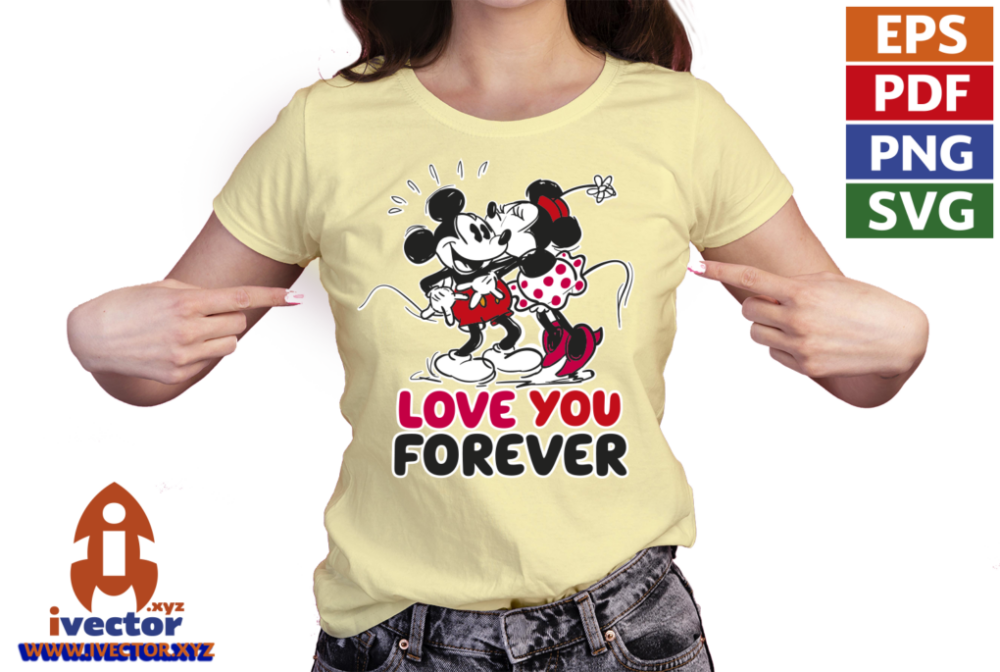 MICKEY-MOUSE-AND-MINNIE-LOVE-VECTOR-01-P6 MICKEY MOUSE AND MINNIE LOVE VECTOR