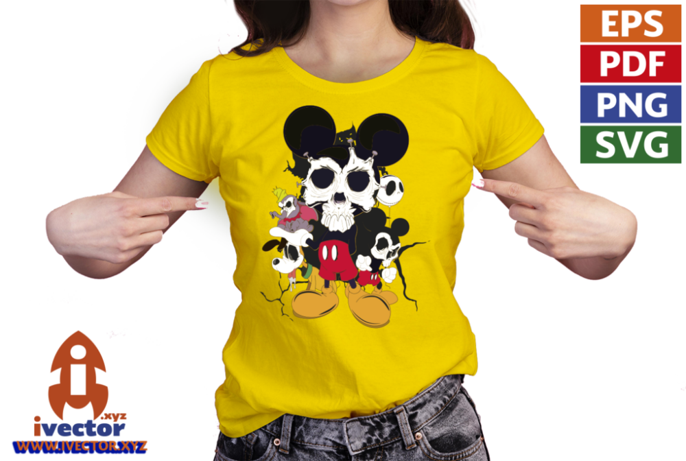 MICKEY-MOUSE-CALAVERA-VECTOR-EDITABLE-EPS-PDF-EDITABLE-PLAYERA7 MICKEY MOUSE CALAVERA VECTOR EDITABLE EPS PDF EDITABLE