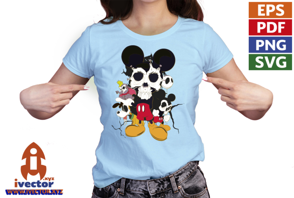 MICKEY-MOUSE-CALAVERA-VECTOR-EDITABLE-EPS-PDF-EDITABLE-PLAYERA8 MICKEY MOUSE CALAVERA VECTOR EDITABLE EPS PDF EDITABLE