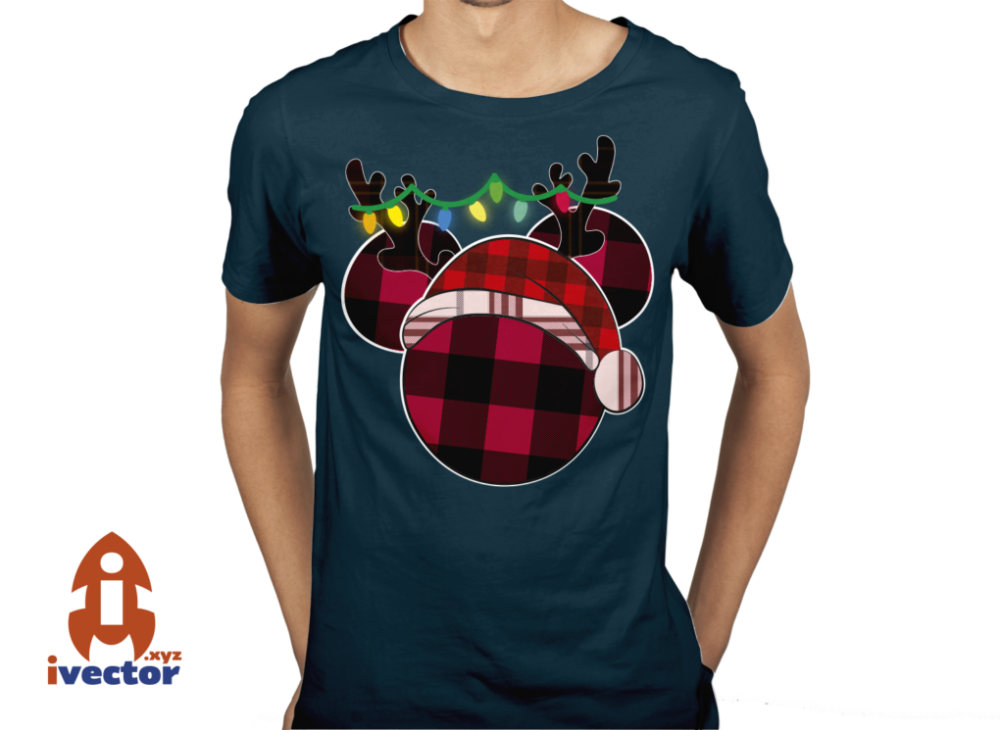 MICKEY-MOUSE-NAVIDENO-VECTOR-EDITABLE-EPS-PDF-RENO-01-PLAYERA1 MICKEY MOUSE NAVIDEÑO VECTOR EDITABLE EPS PDF RENO