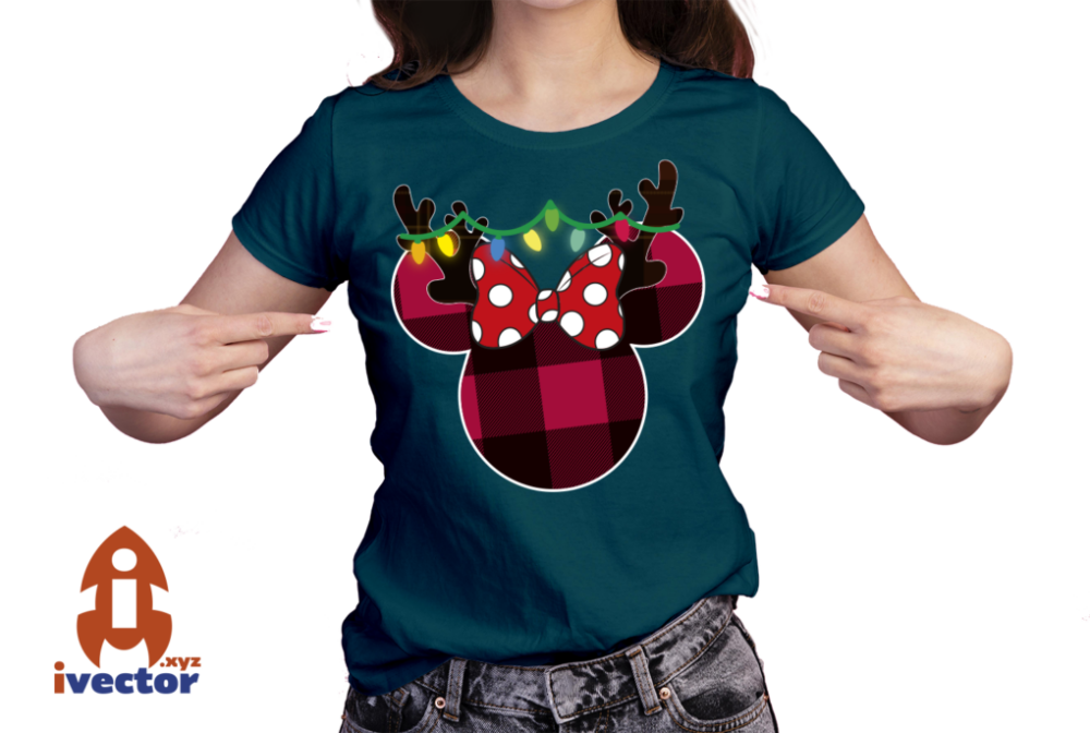 MINNIE-MOUSE-NAVIDENO-VECTOR-EDITABLE-EPS-PDF-RENO-01-PLAYERA1 MINNIE MOUSE NAVIDEÑO VECTOR EDITABLE EPS PDF RENO