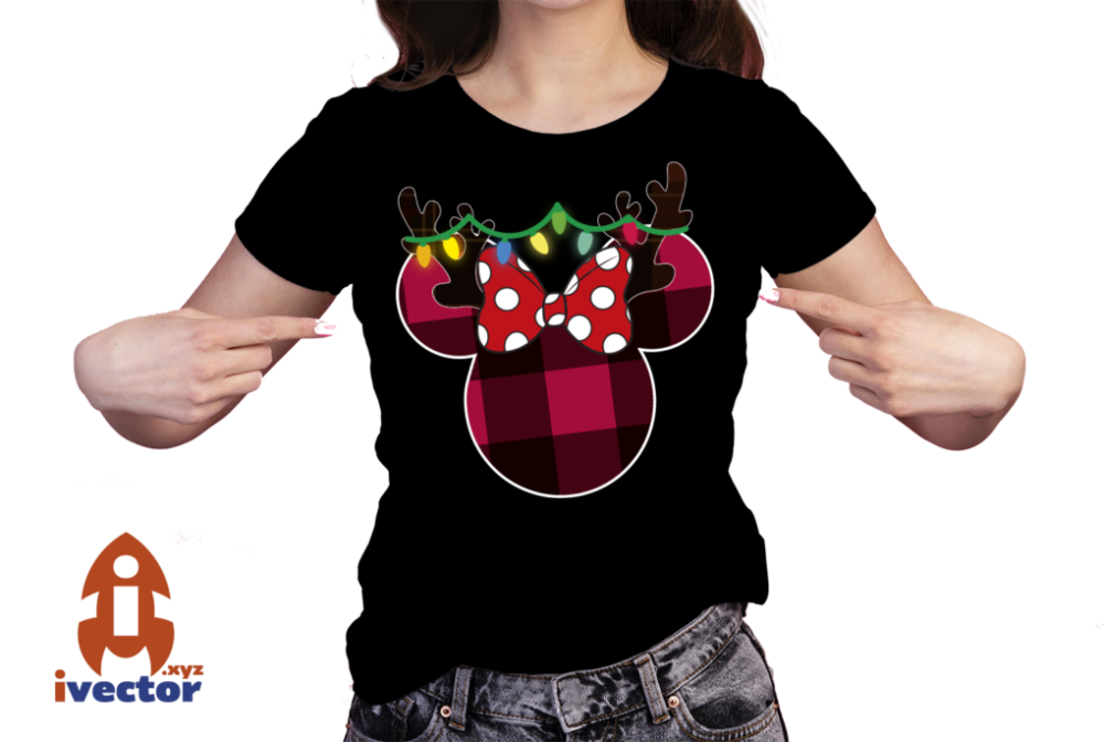 MINNIE-MOUSE-NAVIDENO-VECTOR-EDITABLE-EPS-PDF-RENO-01-PLAYERA2 MINNIE MOUSE NAVIDEÑO VECTOR EDITABLE EPS PDF RENO