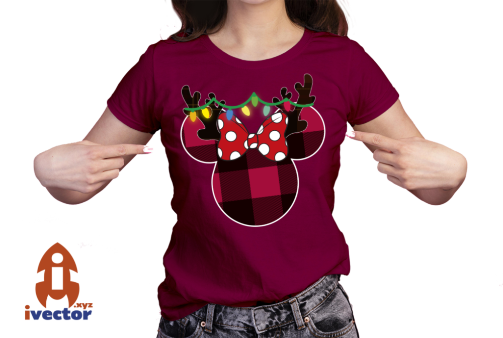 MINNIE-MOUSE-NAVIDENO-VECTOR-EDITABLE-EPS-PDF-RENO-01-PLAYERA4 MINNIE MOUSE NAVIDEÑO VECTOR EDITABLE EPS PDF RENO