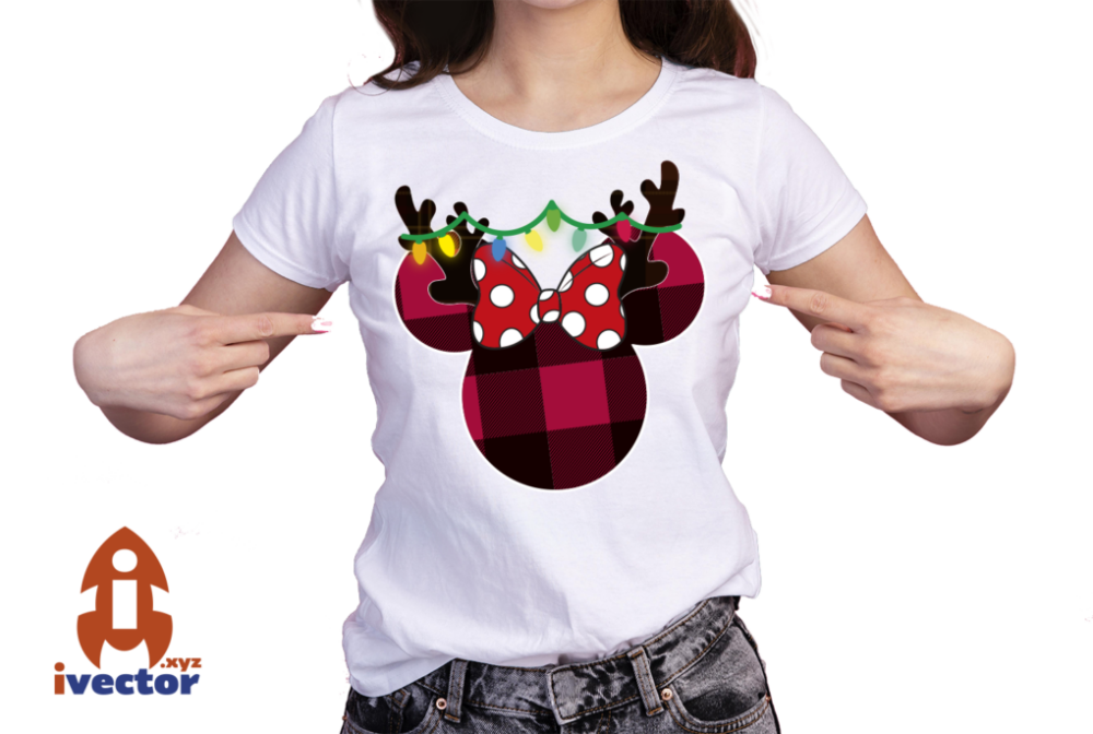 MINNIE-MOUSE-NAVIDENO-VECTOR-EDITABLE-EPS-PDF-RENO-01-PLAYERA7 MINNIE MOUSE NAVIDEÑO VECTOR EDITABLE EPS PDF RENO