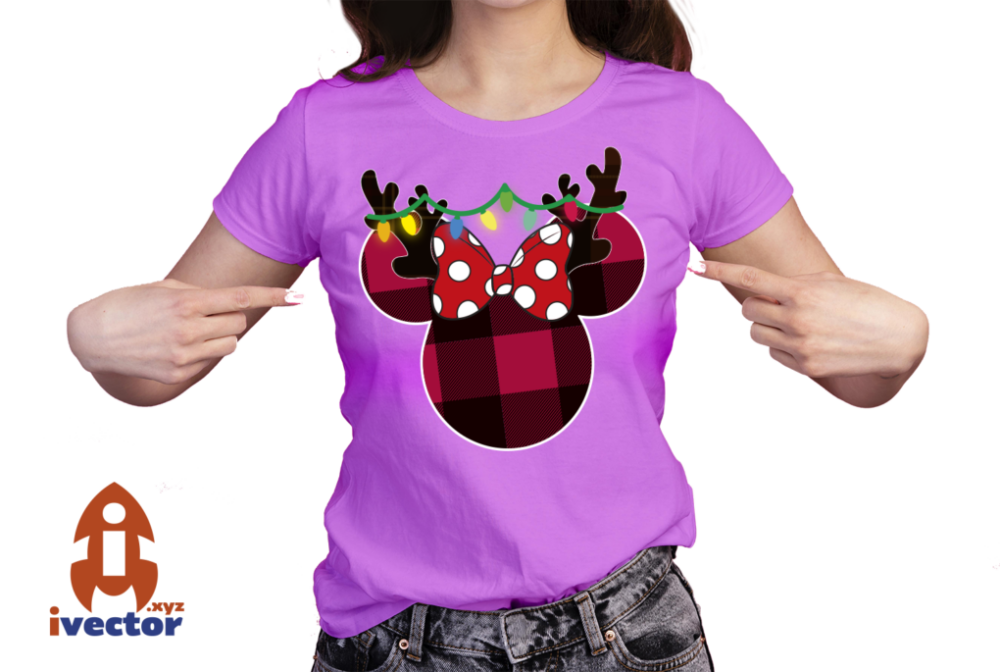 MINNIE-MOUSE-NAVIDENO-VECTOR-EDITABLE-EPS-PDF-RENO-01-PLAYERA8 MINNIE MOUSE NAVIDEÑO VECTOR EDITABLE EPS PDF RENO
