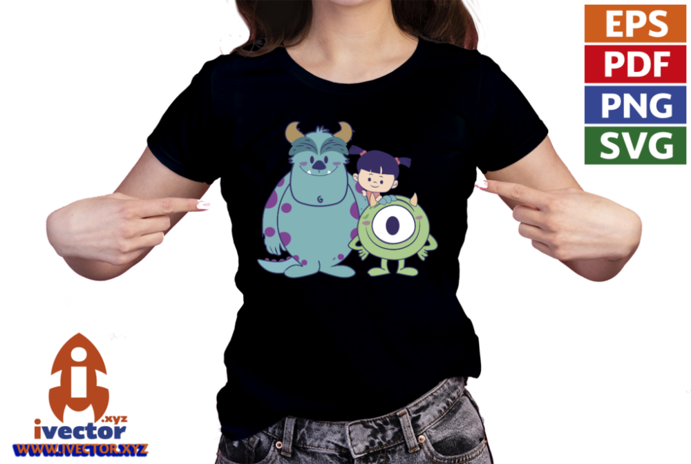 MONSTER-INC-PERSONAJES-CHIBI-VECTOR-EPS-PDF-EDITABLE-SVG-01-PLAYERA4 MONSTER INC PERSONAJES CHIBI VECTOR EPS PDF SVG