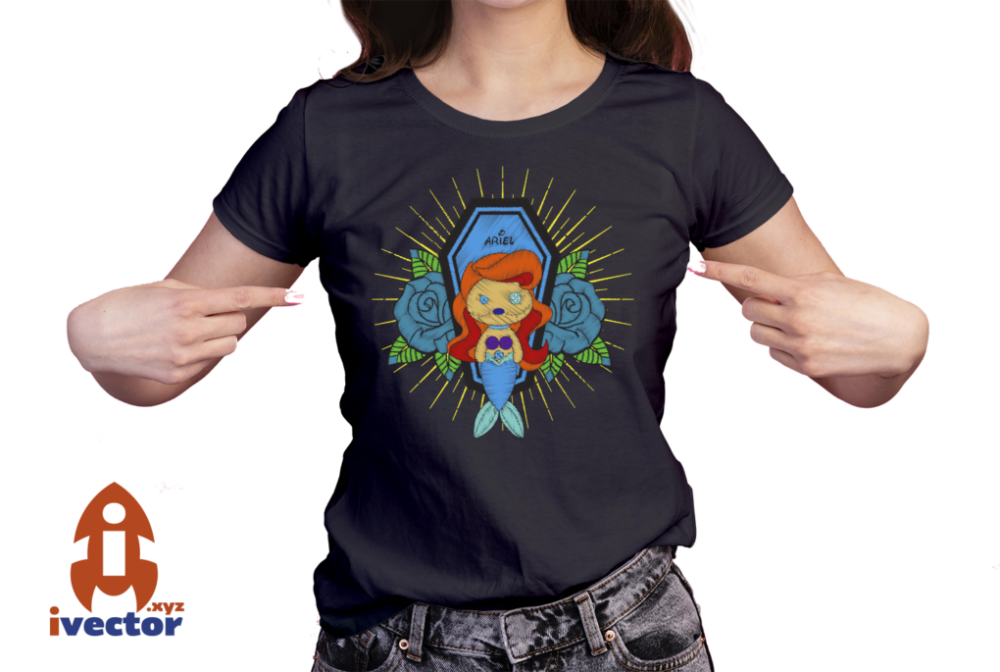 MUNECA-BORDADA-ARIEL-PRINCESA-DISNEY-SARCOFAGO-VECTOR-EDITABLE-01-PLAYERA1 MUÑECA BORDADA ARIEL PRINCESA DISNEY VECTOR