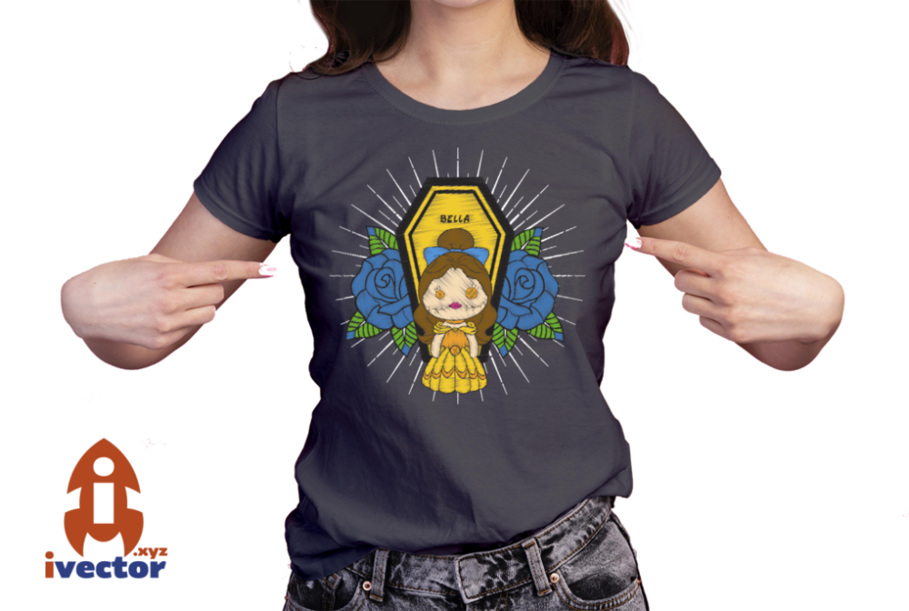 MUNECA-BORDADA-BELLA-PRINCESA-DISNEY-SARCOFAGO-VECTOR-EDITABLE-01-PLAYERA1 VECTOR MUÑECA BORDADA BELLA PRINCESA DISNEY