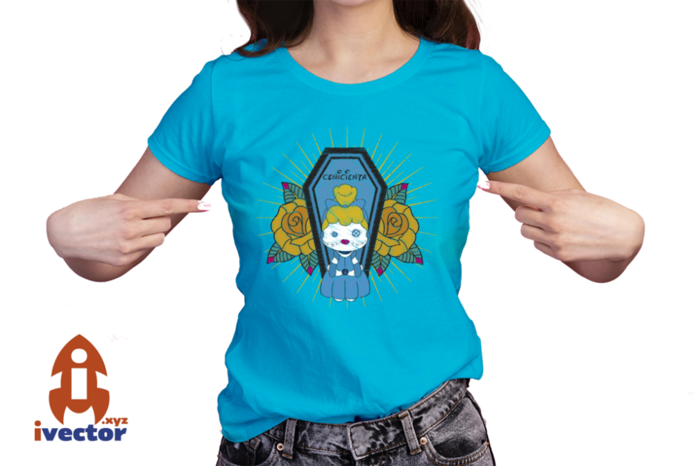 MUNECA-BORDADA-CENICIENTA-PRINCESA-DISNEY-SARCOFAGO-VECTOR-EDITABLE-01-PLAYERA1 VECTOR MUÑECA BORDADA CENICIENTA PRINCESA DISNEY